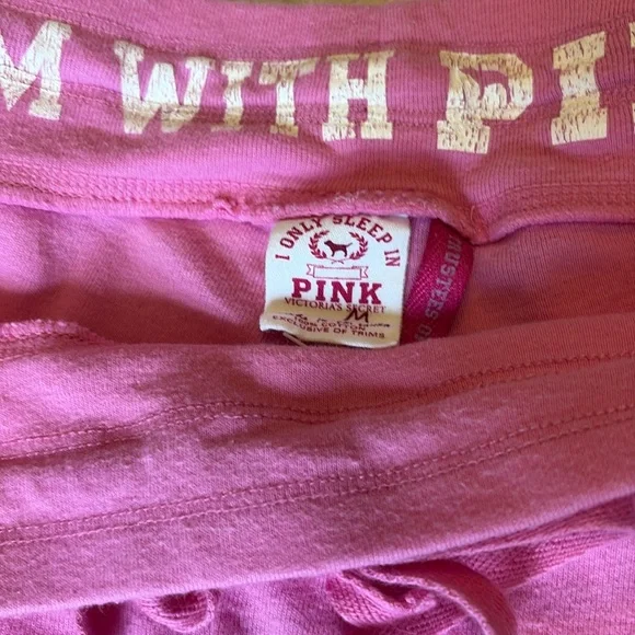 Vintage Y2K PINK Victoria’s Secret Pink Dog Logo Sweatpants💕 - Picture 8 of 8